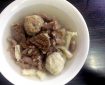 Legendary meatball soup from North Sumatra